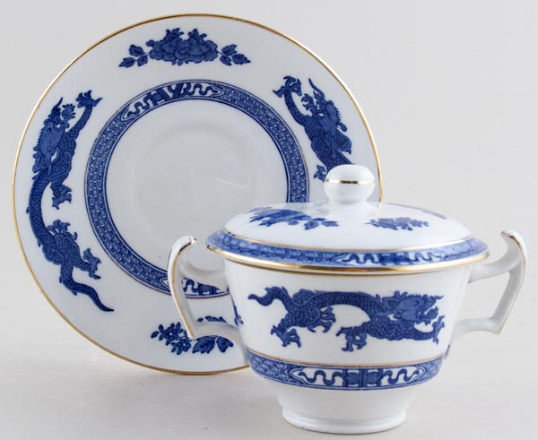 Cup with Cover and Saucer c1930s